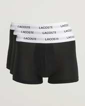 Lacoste 3-pack Stretch Cotton Trunks Black