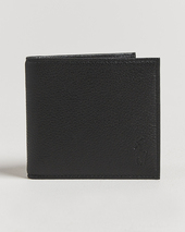 Polo Ralph Lauren Pebbled Leather Billfold Wallet Black