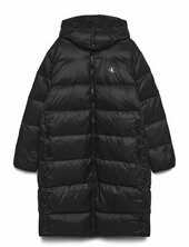 Essentials Down Long Parka Parka Takki Black Calvin Klein Jeans