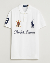 Polo Ralph Lauren Custom Slim Fit Big Pony Polo White