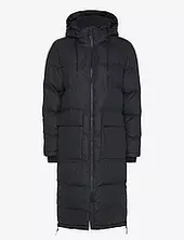 Shelter Pu Coat Topattu Pitkä Takki Black Tretorn