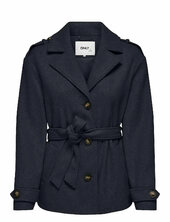 Onlnancy Life Short Trench Coat Cc Otw Villakangastakki Navy Only