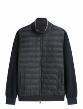 Mix Media Ess Rwb Stand Collar Vuorillinen Takki Topattu Takki Navy Tommy Hilfiger