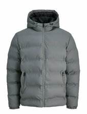 Jjelements Pu Puffer Sn Vuorillinen Takki Topattu Takki Grey Jack & J S