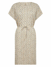 Sc-felicity Aop Polvipituinen Mekko Beige Soyaconcept