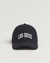 Les Deux Wool Baseball Cap Dark Navy