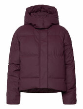 Vmgretakylie Short Coated Jacket Noos Vuorillinen Takki Topattu Takki Burgundy Vero Moda