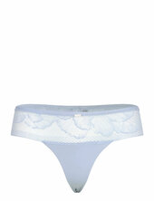 Thong_ Peony Lace Stringit Alusvaatteet Blue Boss