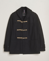 Gloverall Shawl Collar Duffle Jacket Black