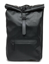 Rolltop Rucksack W3 Reppu Laukku Black Rains