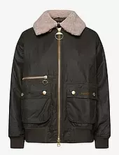 Barbour Maxine Wax Jacket Bombertakki Khaki Green Barbour
