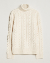 Polo Ralph Lauren Wool/cashmere Cable Rollneck Andover Cream