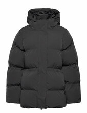 Waisted Puffer Jacket Vuorillinen Takki Topattu Takki Black Weekday