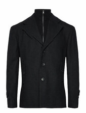 Bs Kodiak Regular Fit Coat Villakangastakki Pitkä Takki Black Bruun & Stengade