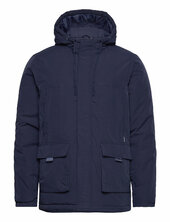 Outerwear Vuorillinen Takki Topattu Takki Navy Blend