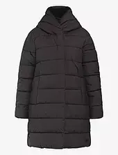 Nella Wns Parka Topattu Pitkä Takki Black Didriksons