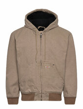 M Hilham Hooded Canvas Jacket Ohut Takki Beige Dickies