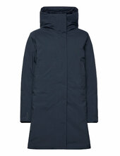 W Urb Pro Ht Down Coat Topattu Pitkä Takki Navy Helly Hansen