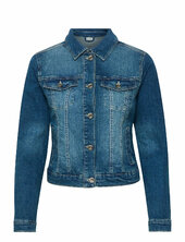 Lisa Denim Jacket Farkkutakki Denimtakki Blue Cream