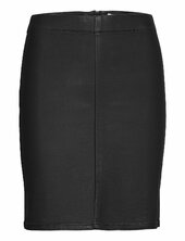 Objbelle Mw Supercoated Skirt Polvipituinen Hame Black Object