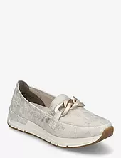 Rieker Ladies Shoes 58944-00 Black Loaferit Matalat Kengät Gold Rieker