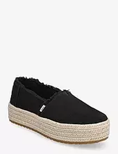 Valencia Platform Espadrille Matalat Sandaalit Espadrillot Black Toms