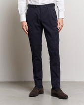 Oscar Jacobson Danwick Cotton Trousers Navy