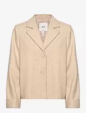Objnicole L/s Wool Jacket Noos Villakangastakki Beige Object