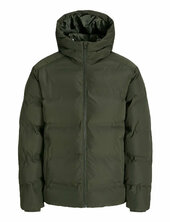 Jjesoho Puffer Hood Sn Vuorillinen Takki Topattu Takki Khaki Green Jack & J S