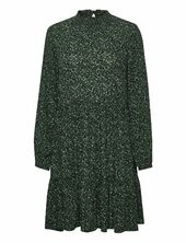 Kasally Amber Dress Ls Polvipituinen Mekko Green Kaffe