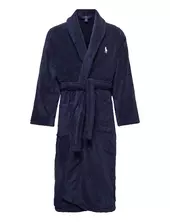 Cotton Terry Robe Aamutakki Kylpytakki Blue Polo Ralph Lauren