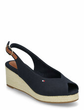 Flag Mid Wedge Espad Slingback Korolliset Sandaalit Espadrillot Navy Tommy Hilfiger
