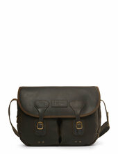 Barbour Wax Leather Tarras Olkalaukku Messenger-laukku Green Barbour