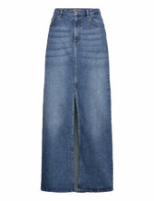 Pheifferiw Long Skirt Pitkä Hame Blue Inwear