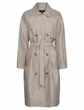 Vmdoreensoffy Long Trenchcoat Ent Trenssi Takki Beige Vero Moda