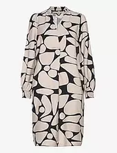 Mettaiw Short Dress Polvipituinen Mekko Grey Inwear