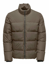 Onsmelvin Life Quilted Jacket Otw Vd Vuorillinen Takki Topattu Takki Brown Only & Sons