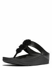 Fino Beadie-button Metallic Toe-post Sandals Flipflopit Rantasandaalit Sandaalit Black Fitflop