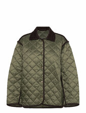 Over D Quilted Liner Jacket Tikkitakki Green Weekday