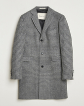 Gant Classic Wool Houndstooth Coat Black