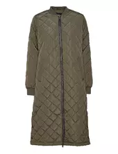 Onljessica Quilted Coat X-long Otw Tikkitakki Khaki Green Only