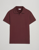 Filippa K Soft Lycra Polo T-shirt Burgundy