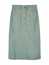 Luke Denim Stelly Skirt Polvipituinen Mekko Blue Mads Nørgaard