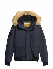 Everest Hooded Puffer Bomber Bombertakki Takki Navy Superdry
