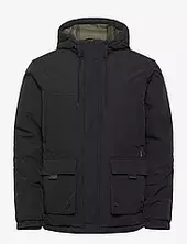 Outerwear Vuorillinen Takki Topattu Takki Black Blend