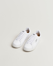 Fred Perry B722 Textured Leather Sneaker White