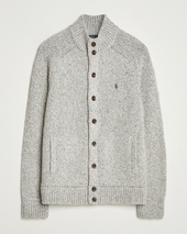 Polo Ralph Lauren Wool Blend Button Cardigan Grey Marl