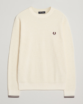 Fred Perry Waffle Stitch Jumper Ecru