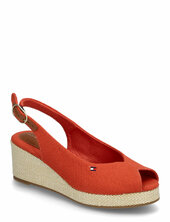 Flag Mid Wedge Espad Slingback Korolliset Sandaalit Espadrillot Orange Tommy Hilfiger