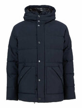 Barbour Brampton Puffer Jacket Parka Takki Navy Barbour